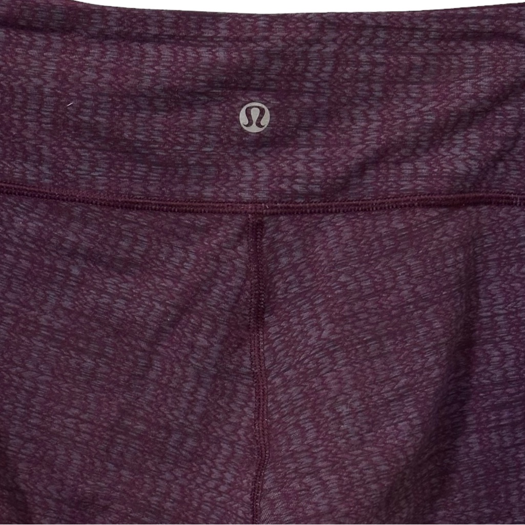 Lululemon Wunder Under Leggings Sm 4 Purple & Grey Mid-Rise 26 X 31